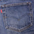 Beautiful Indigo Levis 501 Z XX Jeans With Single Stitch, Hidden Rivet and Selvedge Made in USA with Medium Dark Blue Wash.  Size 34X32 on tag actual size 31X29 Back Button #555