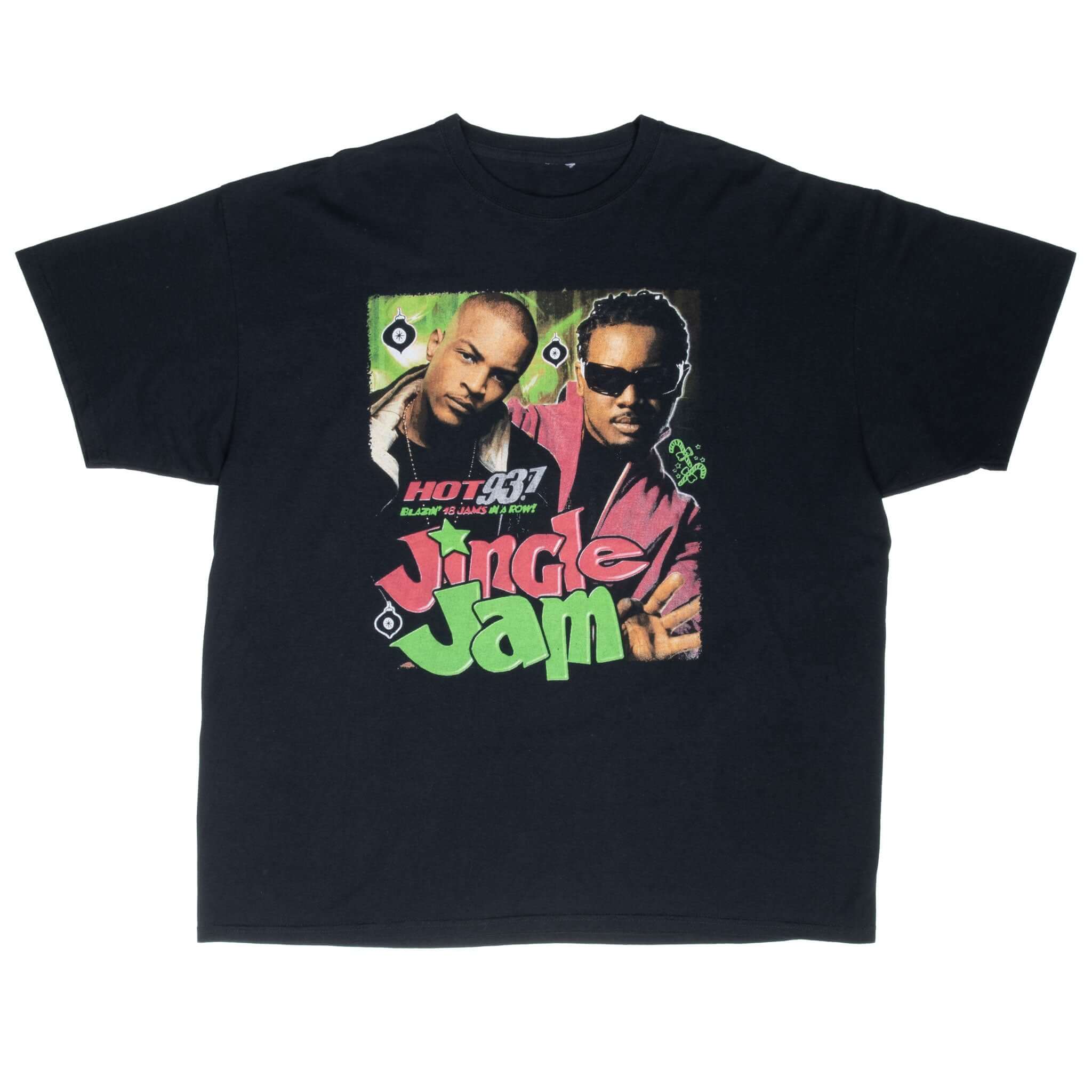 Vintage Wzmx Hot 93.7 Jingle Jam 2000S Tee Shirt Size XL