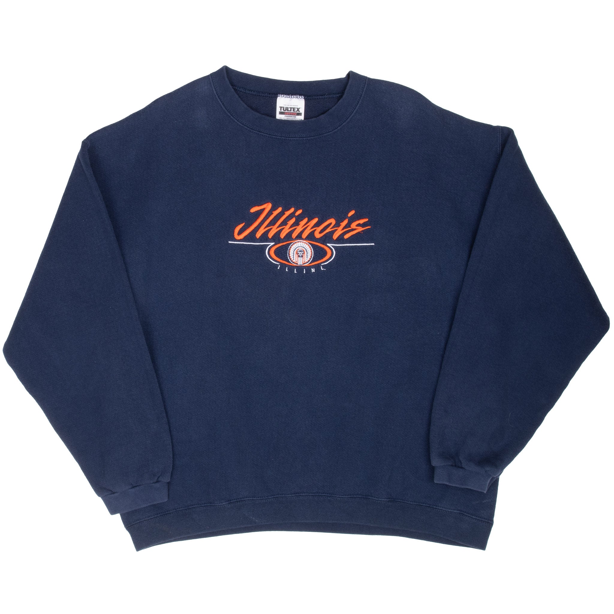 Vintage Nba Illinois Illini Sweatshirt 1990S Size XL Made In Usa