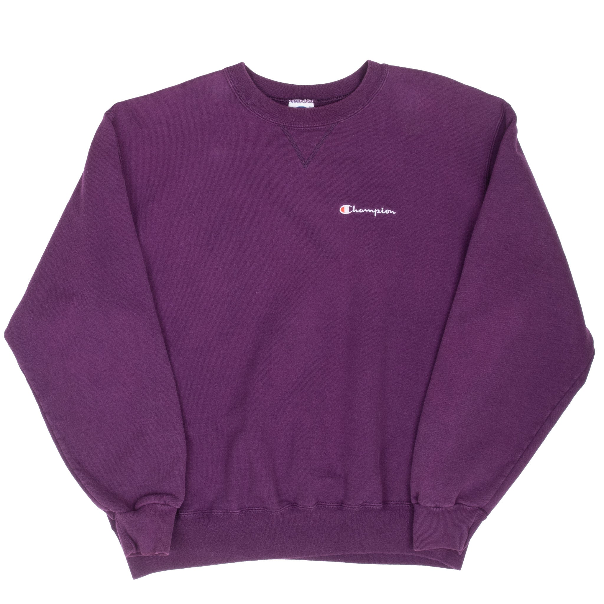 Vintage Champion Purple Sweatshirt 1990S Size XL