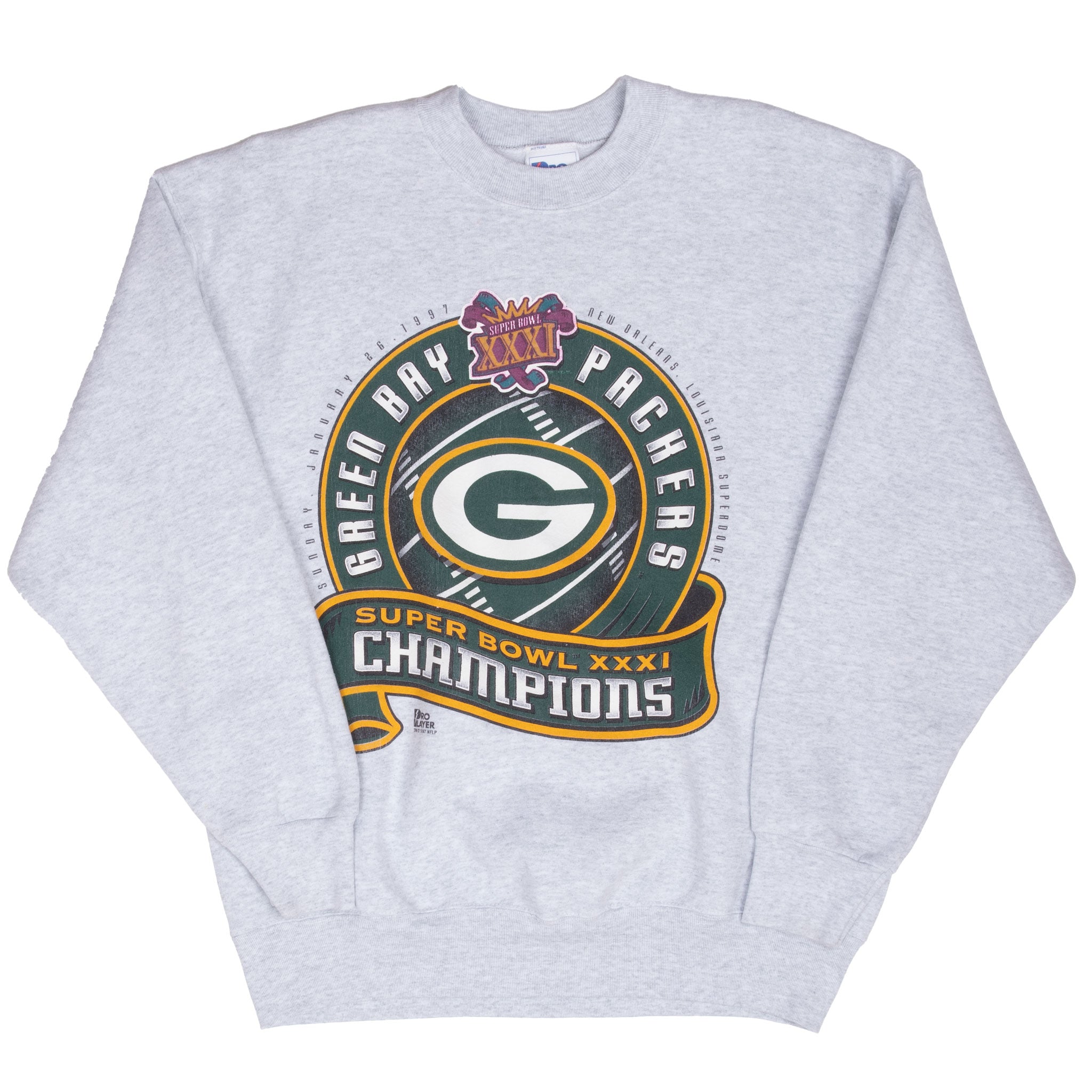 Vintage Nfl Green Bay Packers Superbowl Champions Sweatshirt 1997 Size Large Made In Usa