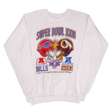 Vintage NFL XXVI Super Bowl Buffalo Bills Vs Washington Redskins Sweatshirt 1992 Size Large Made In USA