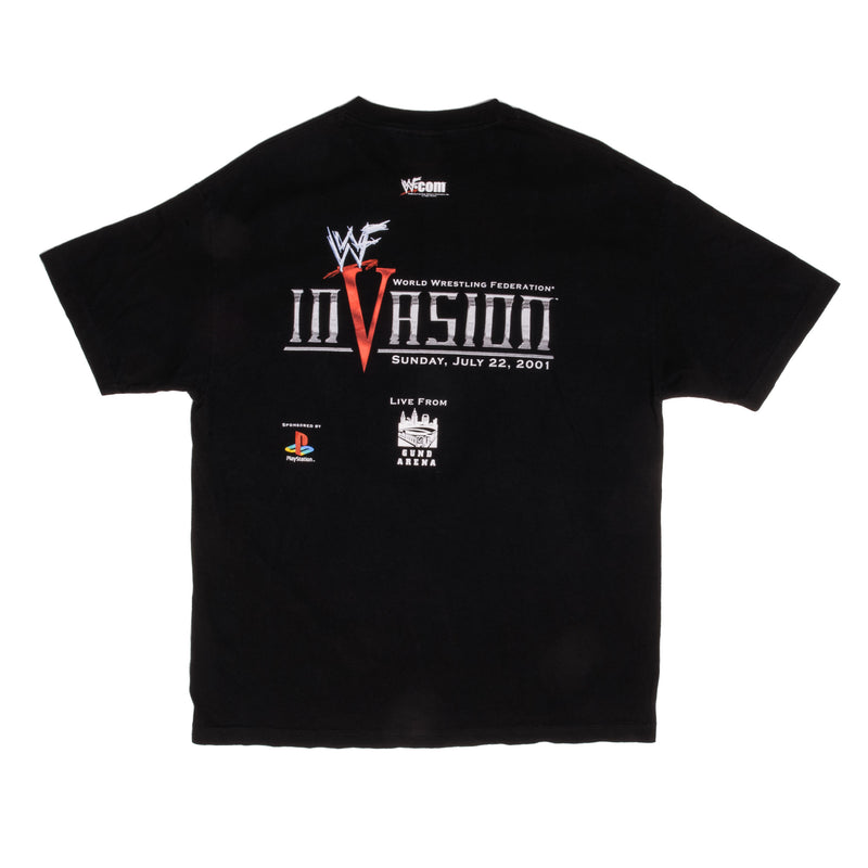 Vintage World Wrestling Federation WCW ECW July 22 2001 Shane and Vince Mcmahon Tee Shirt 2001 Size XL
