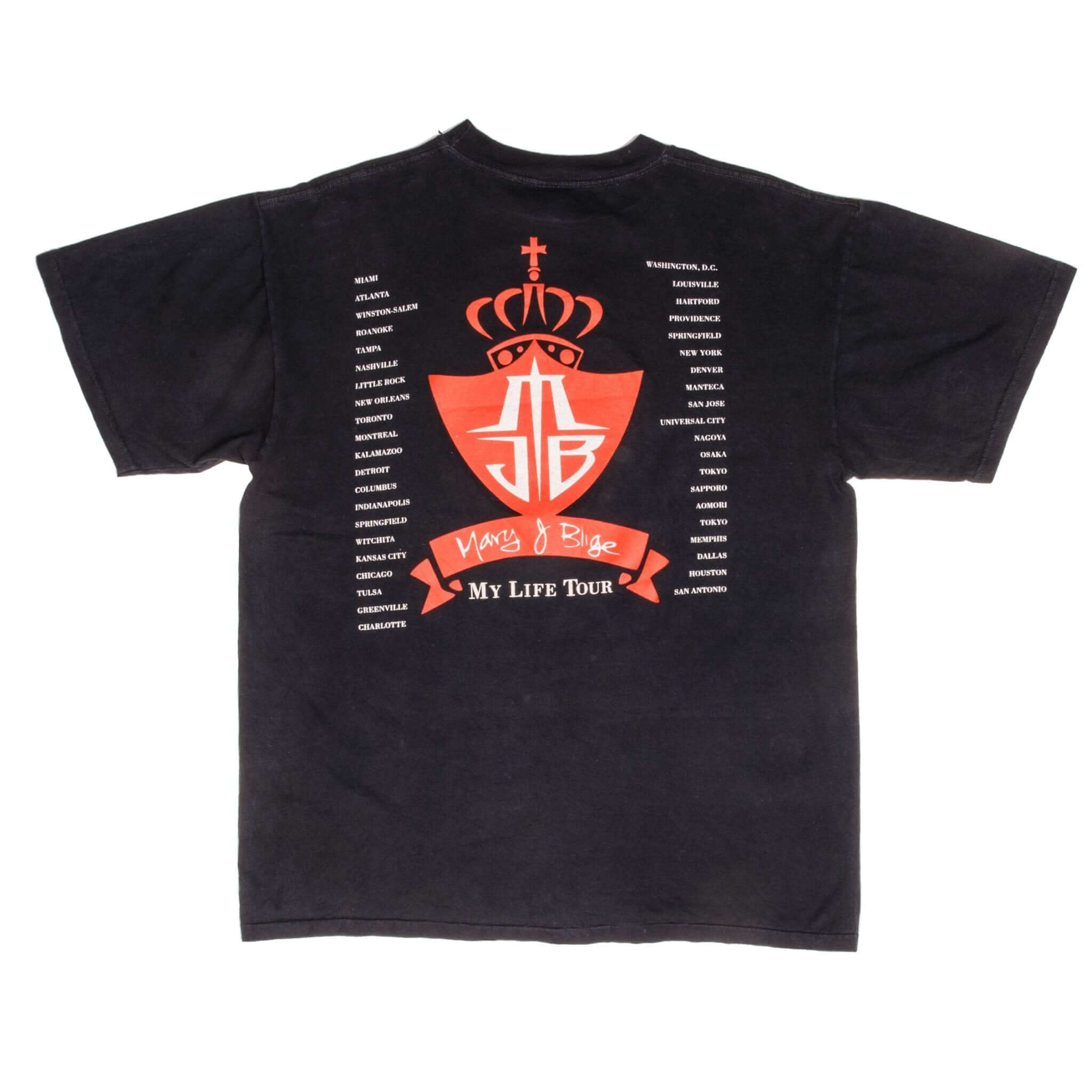 Vintage Mary J Blige My Life Tour 1995 Rap Tultex Tee Shirt Size Large