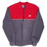 Vintage Nike Grey Red Track Jacket 1980S Size Medium