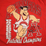 VINTAGE BASKETBALL TEAM  ARKANSAS RAZORBACKS TEE SHIRT 1994 SIZE LARGE MADE IN USA