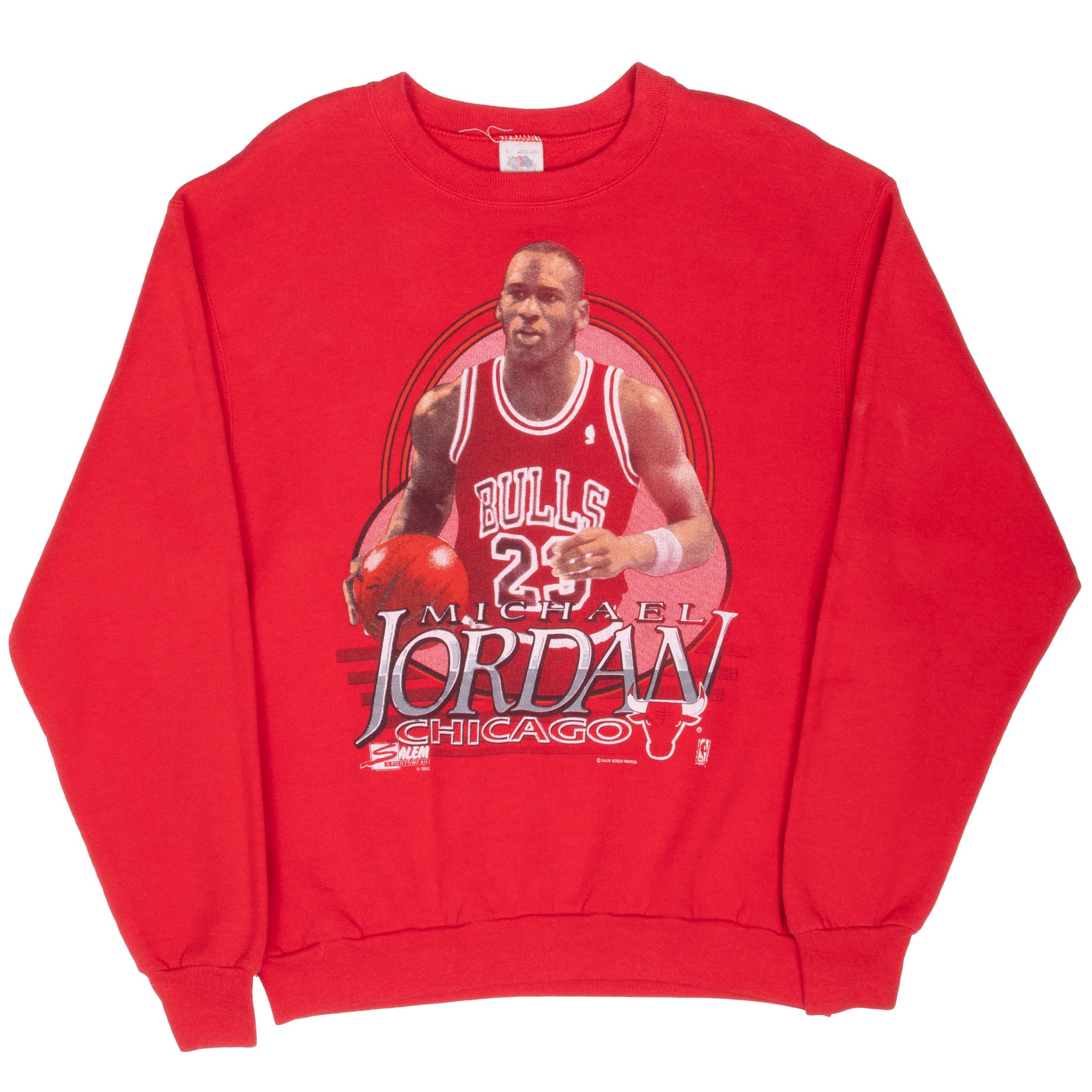 VINTAGE NBA CHICAGO BULLS MICHAEL JORDAN SWEATSHIRT 1990 LARGE MADE IN USA