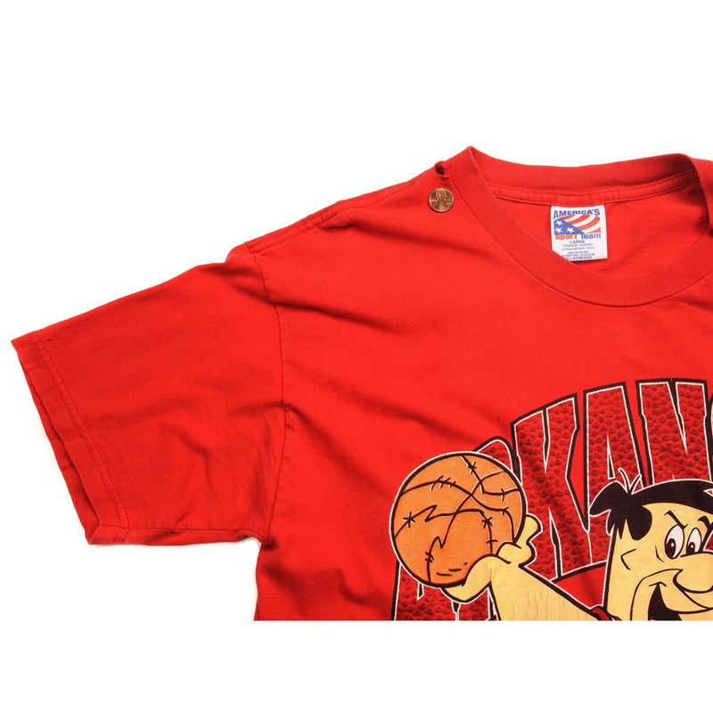 VINTAGE BASKETBALL TEAM  ARKANSAS RAZORBACKS TEE SHIRT 1994 SIZE LARGE MADE IN USA