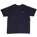Vintage Nike Navy Classic Swoosh Tee Shirt 1990S Size XL