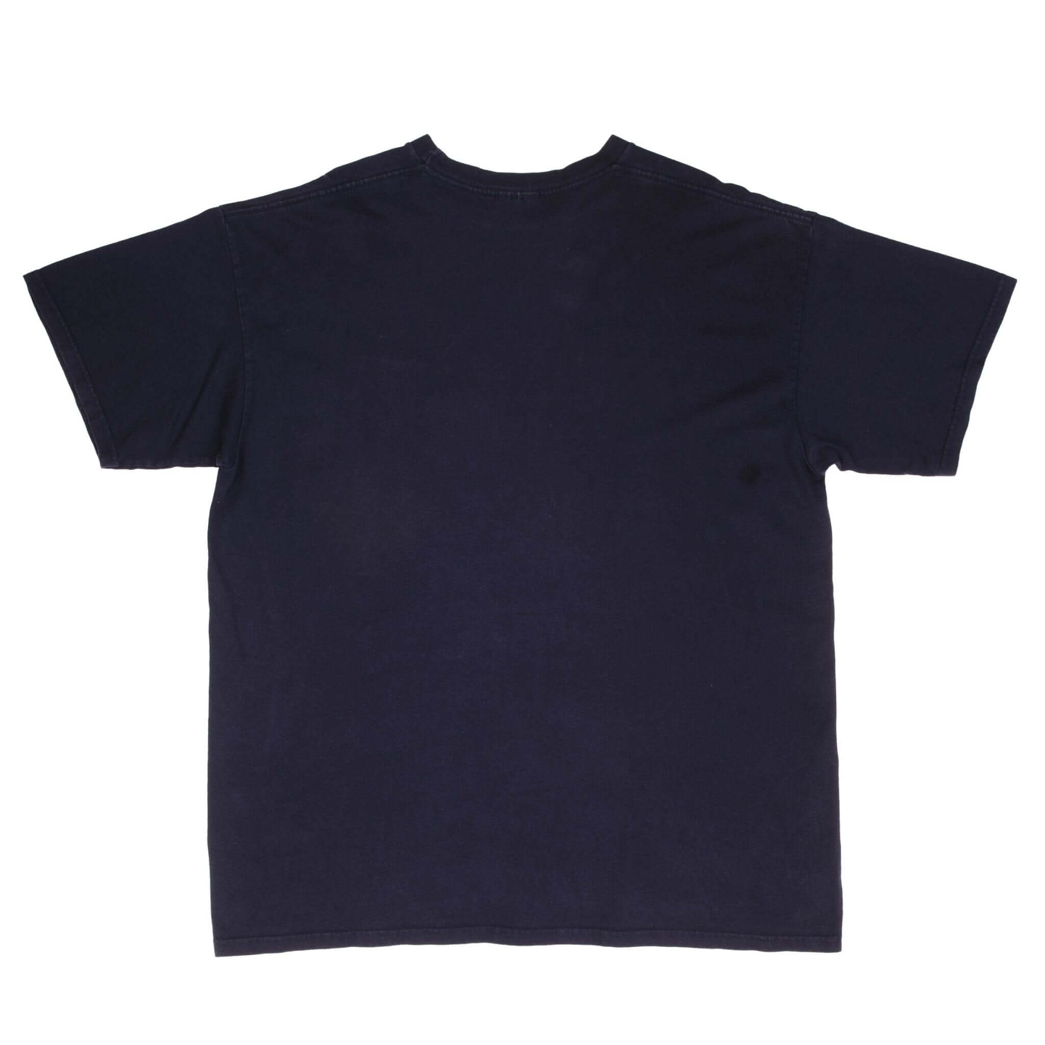 Vintage Nike Navy Classic Swoosh Tee Shirt 1990S Size XL