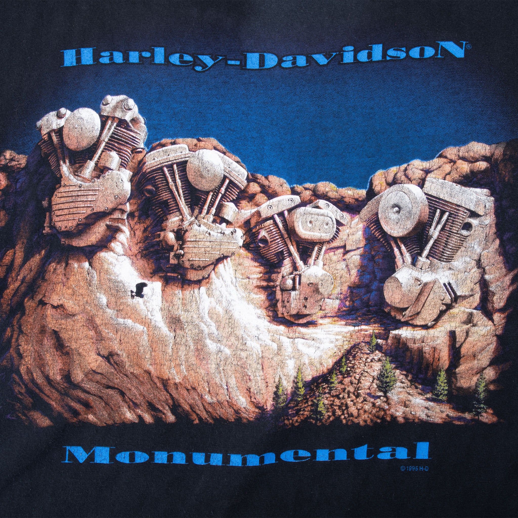 VINTAGE HARLEY DAVIDSON SPRINGFIELD MISSOURI TEE SHIRT 1995 LARGE MADE IN USA