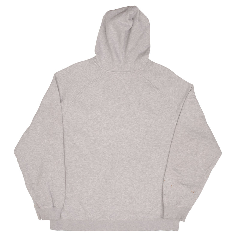 Vintage Nike Spellout Swoosh Gray Hoodie Sweatshirt 2000S Size XL