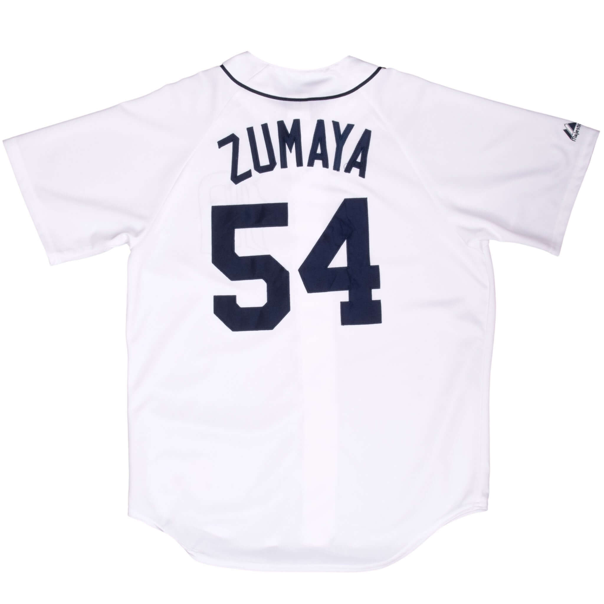 Vintage Mlb Detroit Tigers Zumaya #54 Majestic Jersey 2000S Size Large Made In Usa