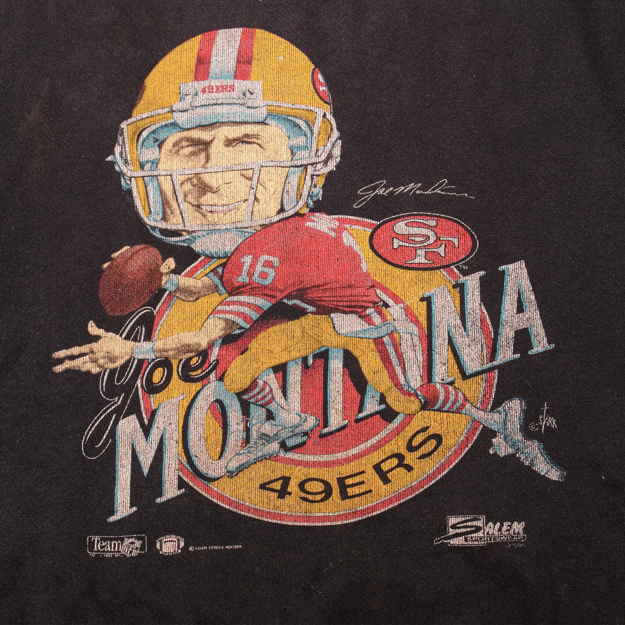 Vtg Deadstock 90s San Francisco 49ers Joe Montana Knows