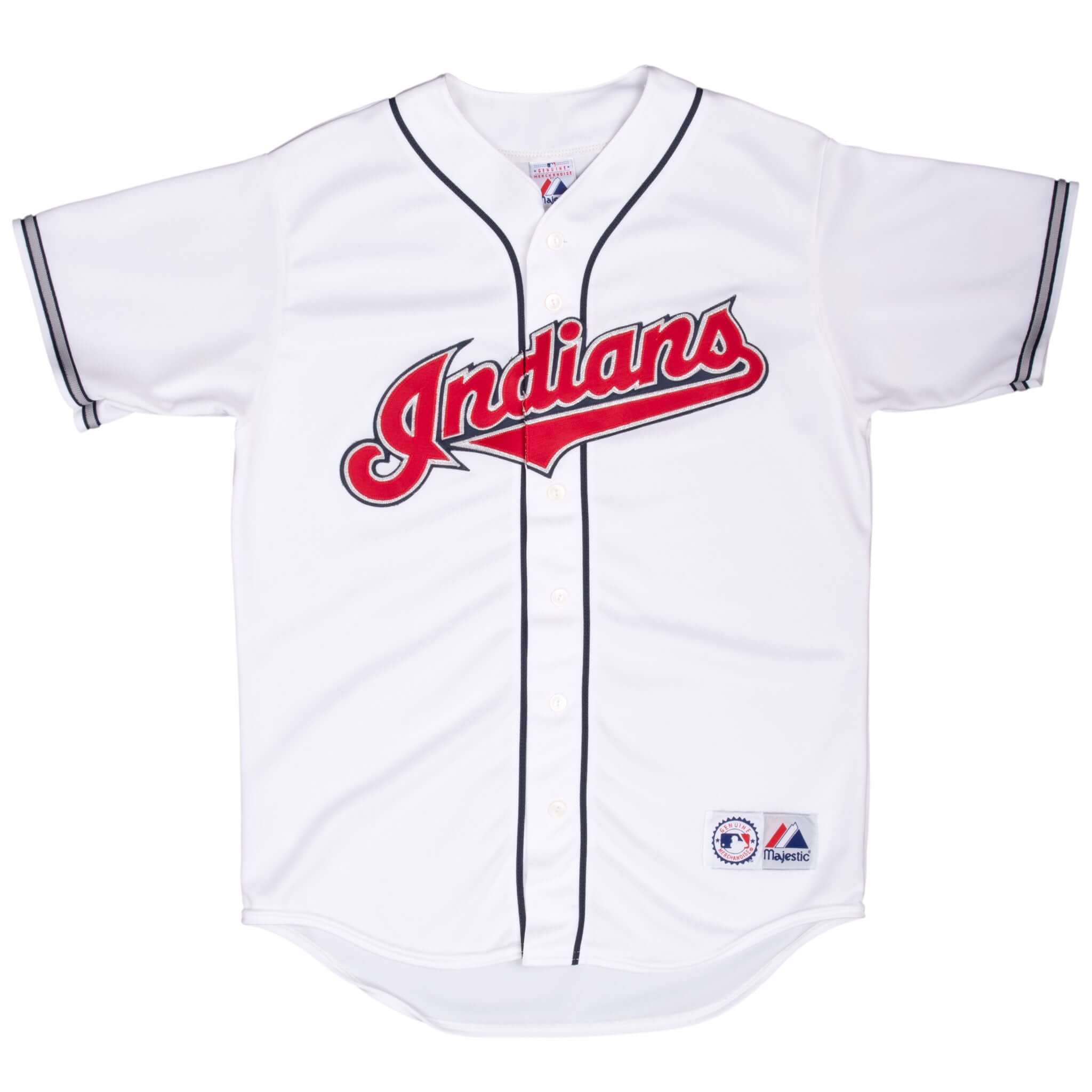 Vintage Mlb Cleveland Indians Majestic Jersey 1990S Size Medium Made In Usa