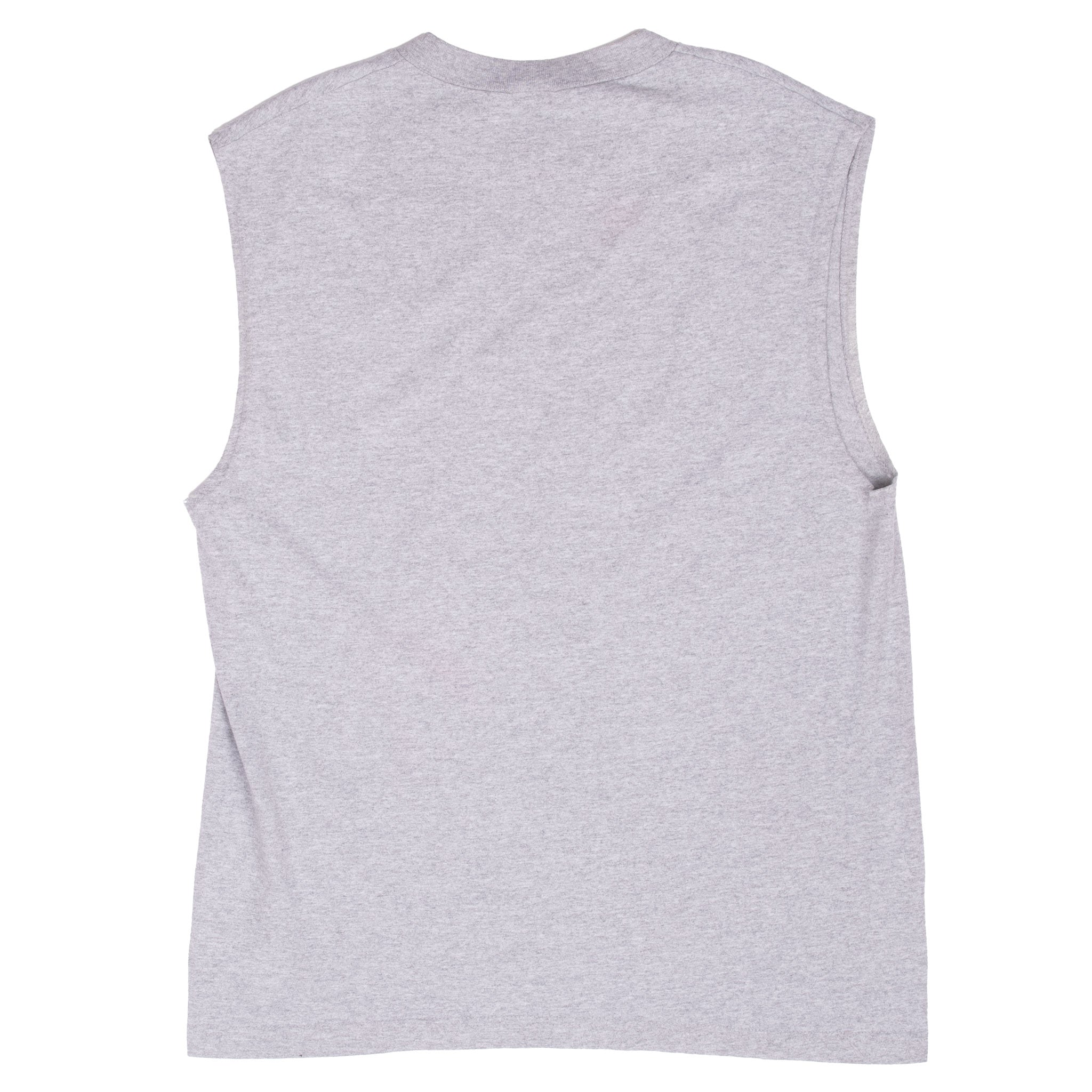 Vintage Nike Classic Swoosh Gray Tank Top Tee Shirt 1990S Size Medium Made In Usa