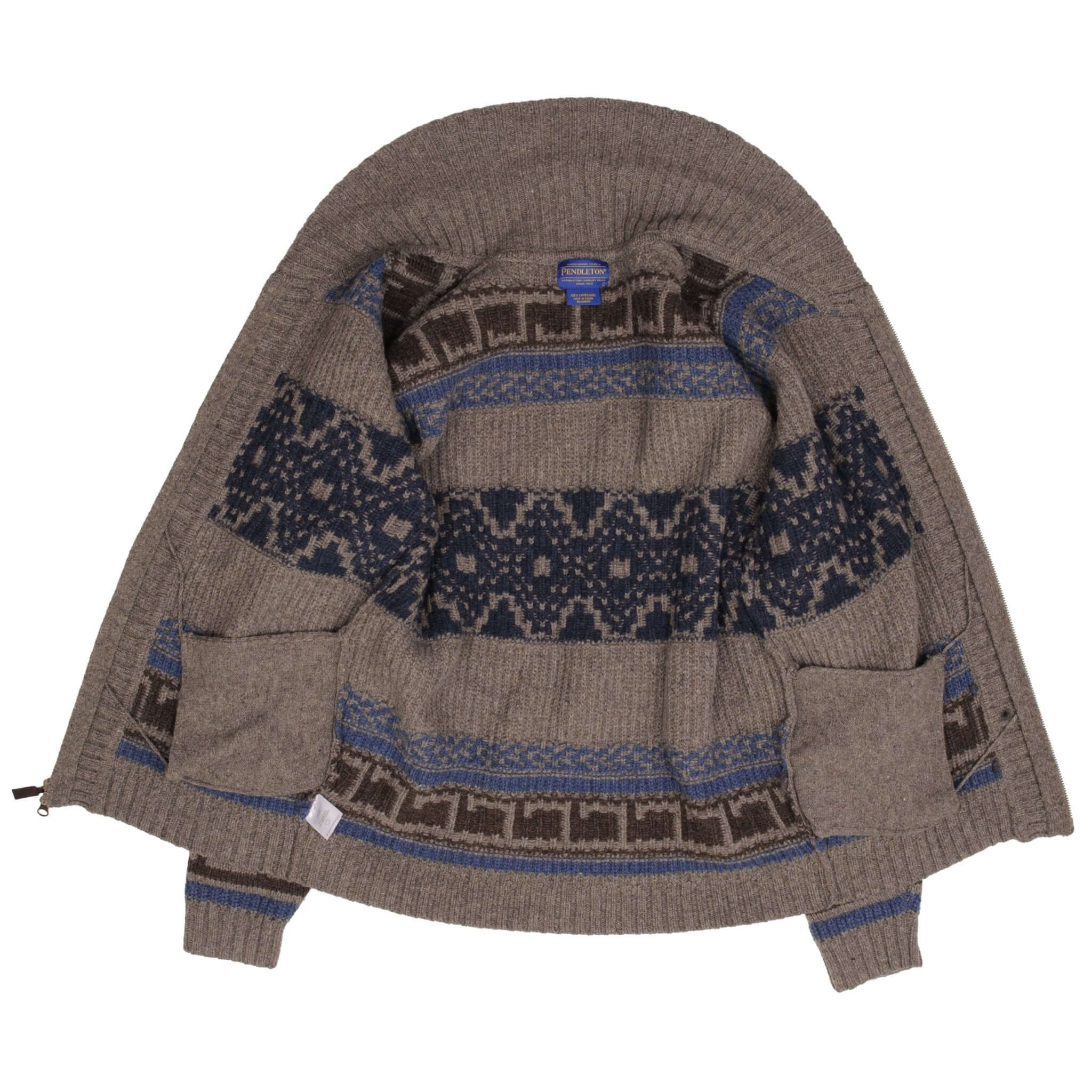 Vintage Pendleton Knit Wool Cardigan Sweater 1990S Size Large