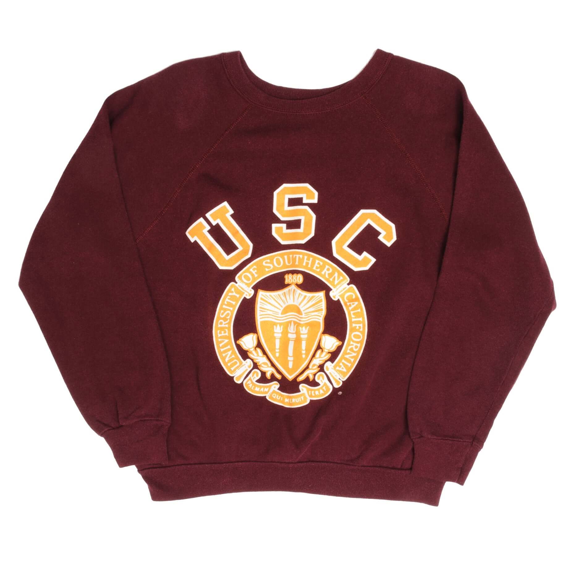 Vintage USC University of California Trojans Tultex Sweatshirt 1980s Size Large Made In USA\