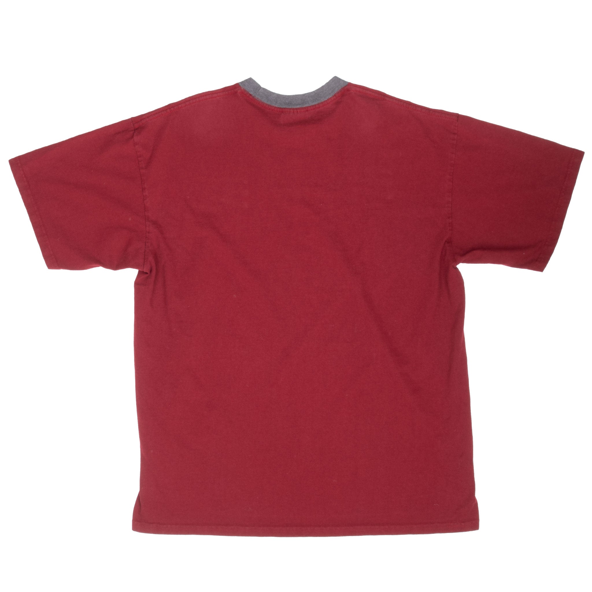 Vintage Nike Athletics Burgundy Tee Shirt 2000S Size Large Made In Usa