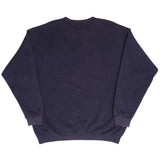 Vintage Nike Spellout Swoosh Navy Blue Sweatshirt 1990S Size Large Made In Usa