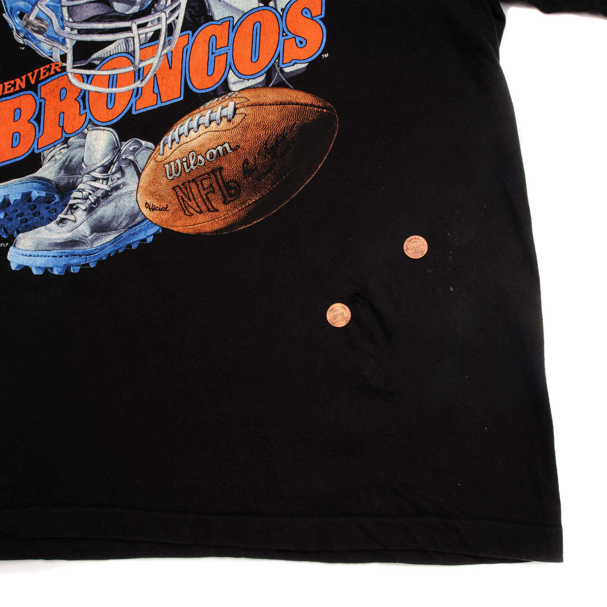 VINTAGE NFL DENVER BRONCOS TEE SHIRT 1996 SIZE XL MADE IN USA