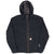 VINTAGE CARHARTT HEAVYWEIGHT SHERPA LINED FULL ZIP BLACK HOODIE LARGE DEADSTOCK