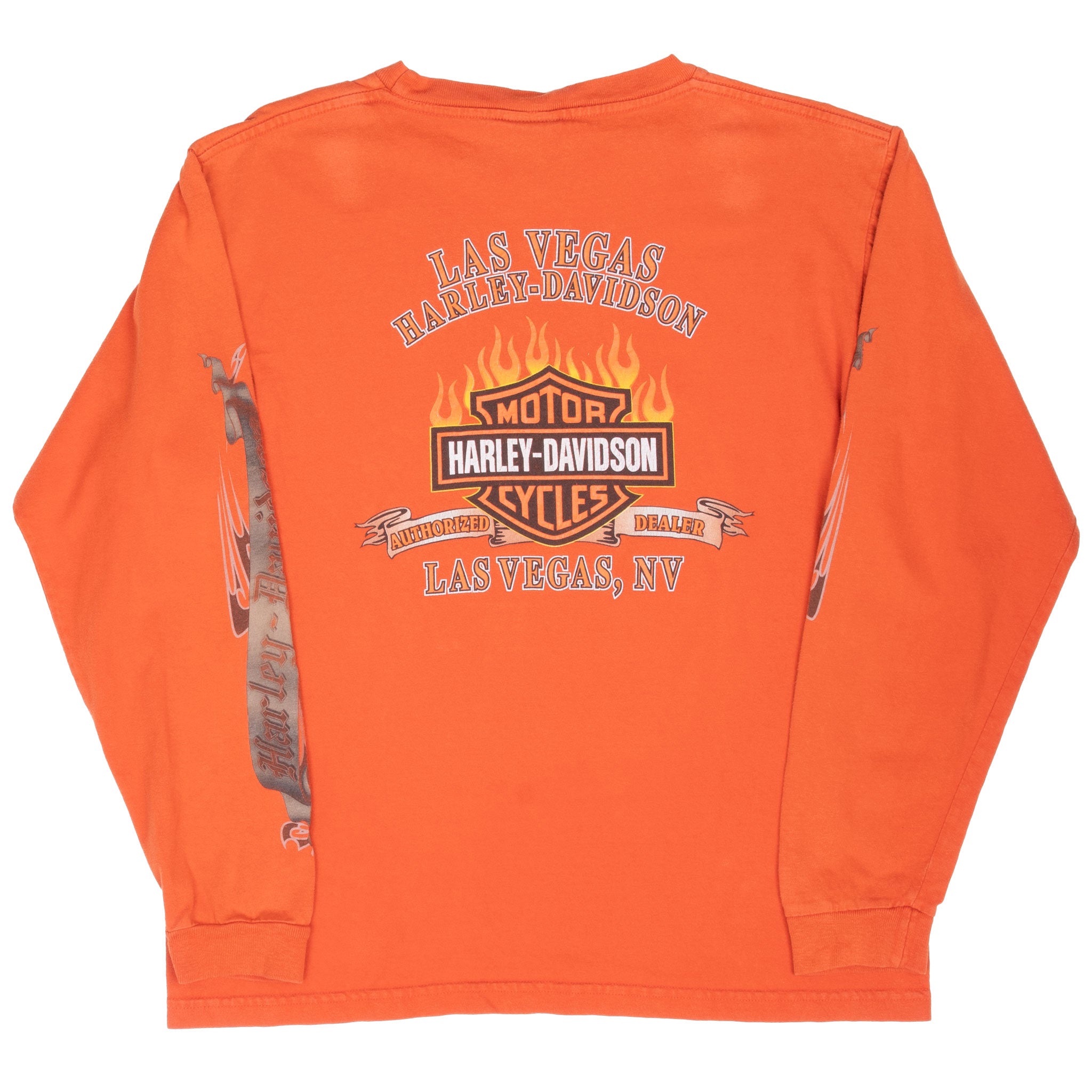 Vintage Harley Davidson Las Vegas Long Sleeve Tee Shirt 2002 Size Large