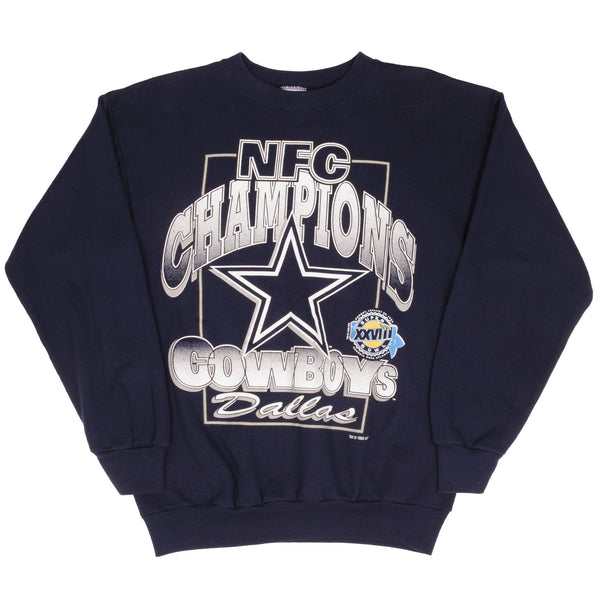Vintage Nfl Dallas Cowboys Nfc Champions Sweatshirt 1994 Size Large