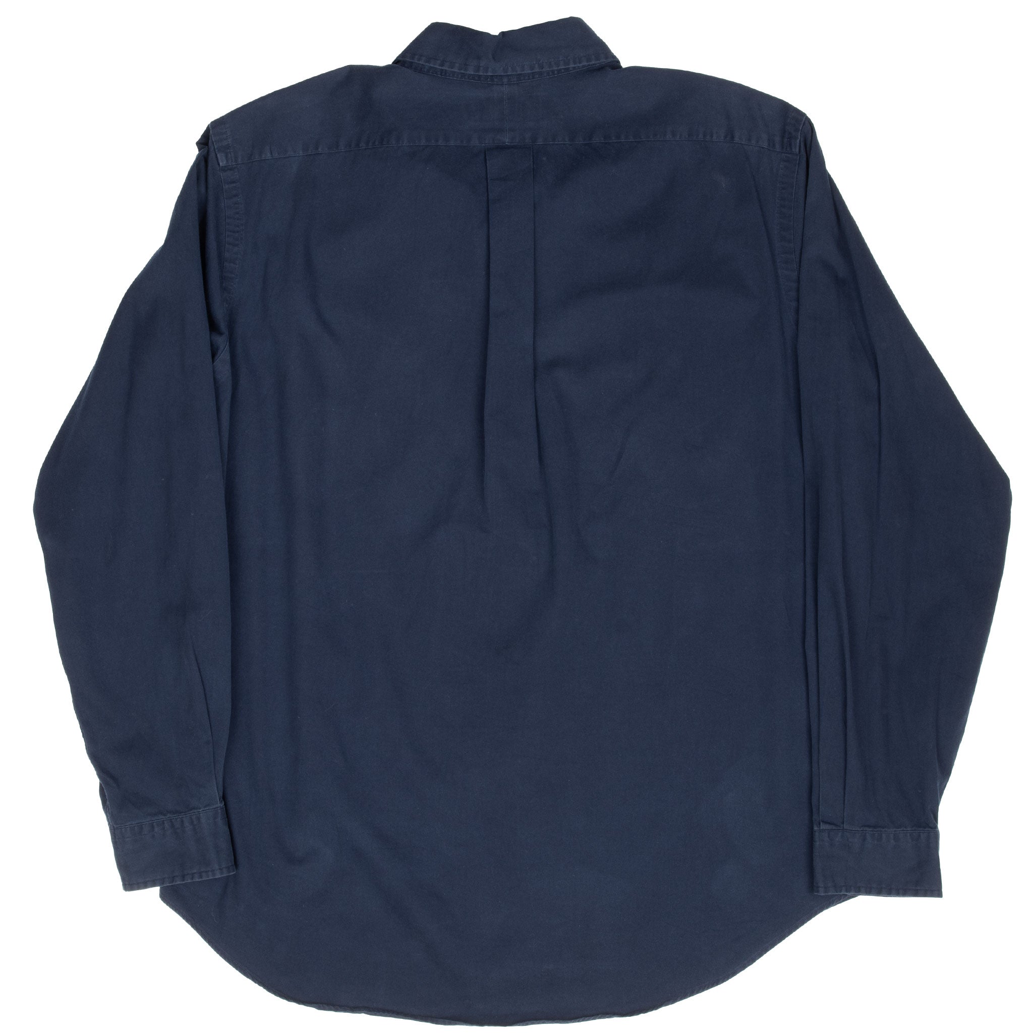 Vintage Ralph Lauren Navy Blue Shirt 1990S Size Large