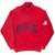 Vintage Ralph Lauren Usa Red Quarter Zip Sweatshirt 1990S Size XL