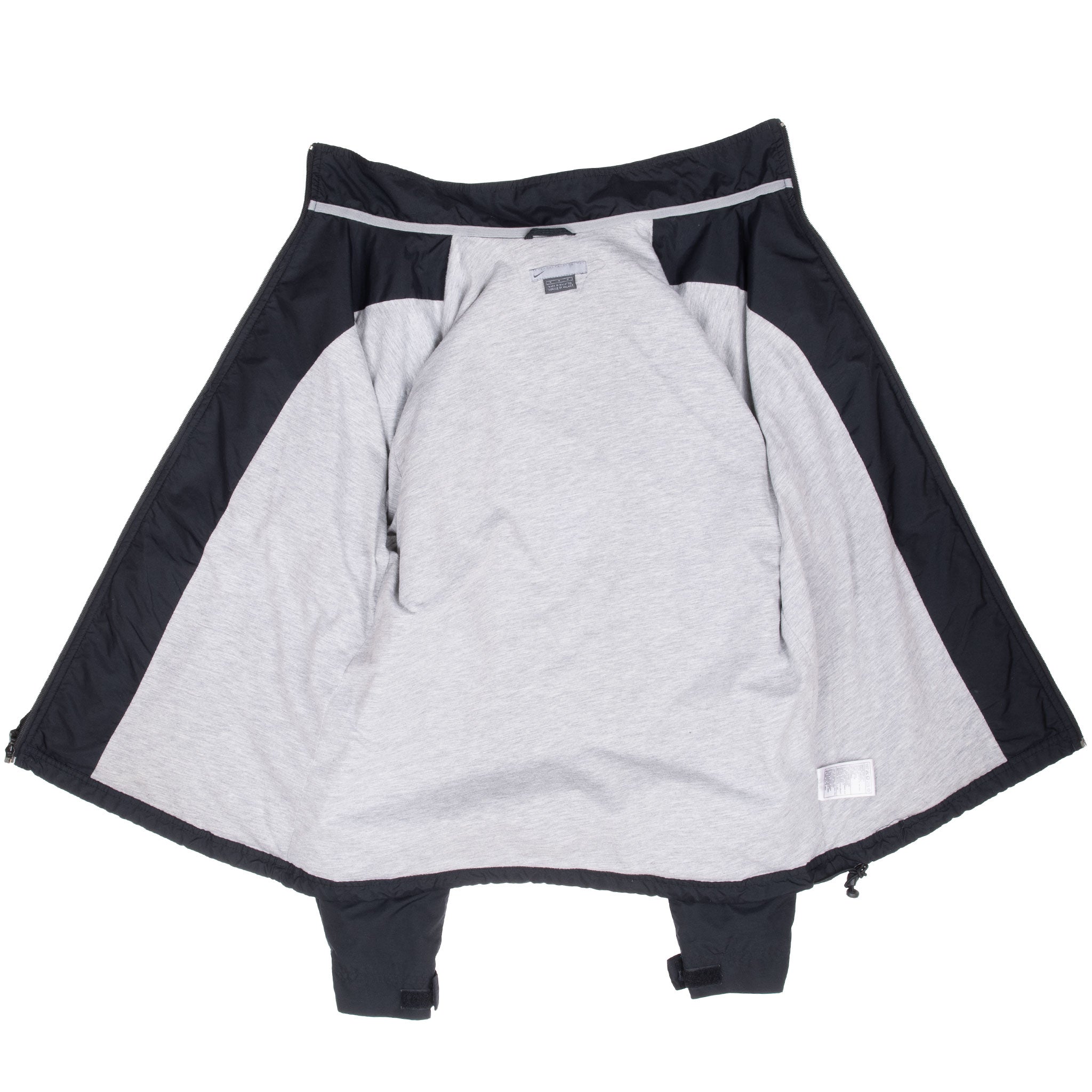 Vintage Nike Classic Swoosh Black Windbreaker Jacket 2000S Size Medium