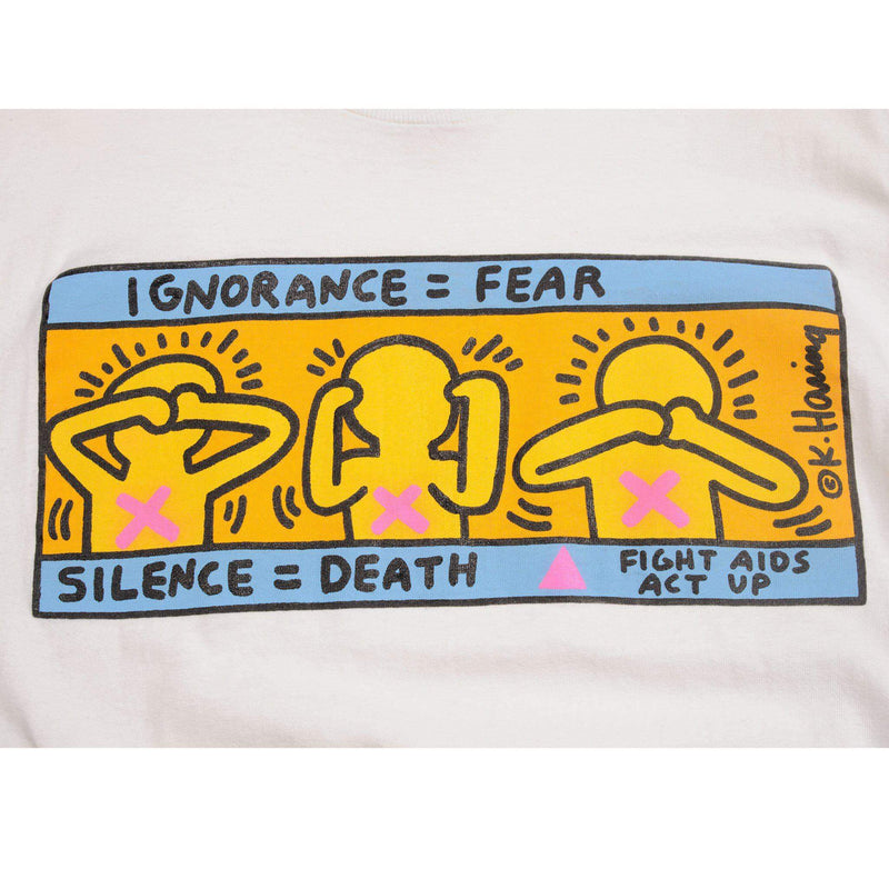 VINTAGE KEITH HARING TEE SHIRT 1990'S SIZE LARGE MADE IN USA