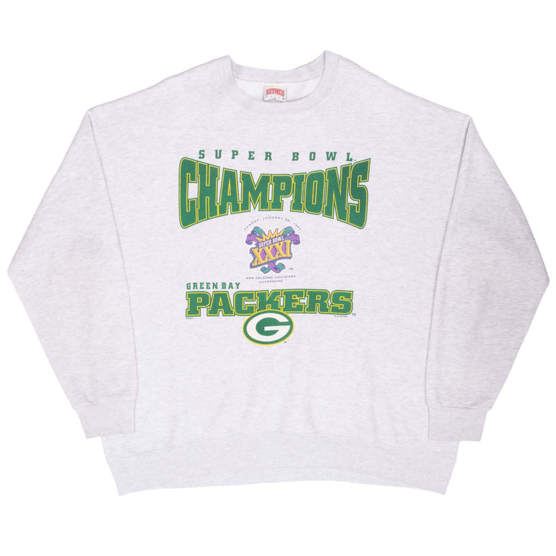 Vintage Nfl Green Bay Packers Super Bowl XXXI Champions 1997 Sweatshirt Size XL Made In USA
