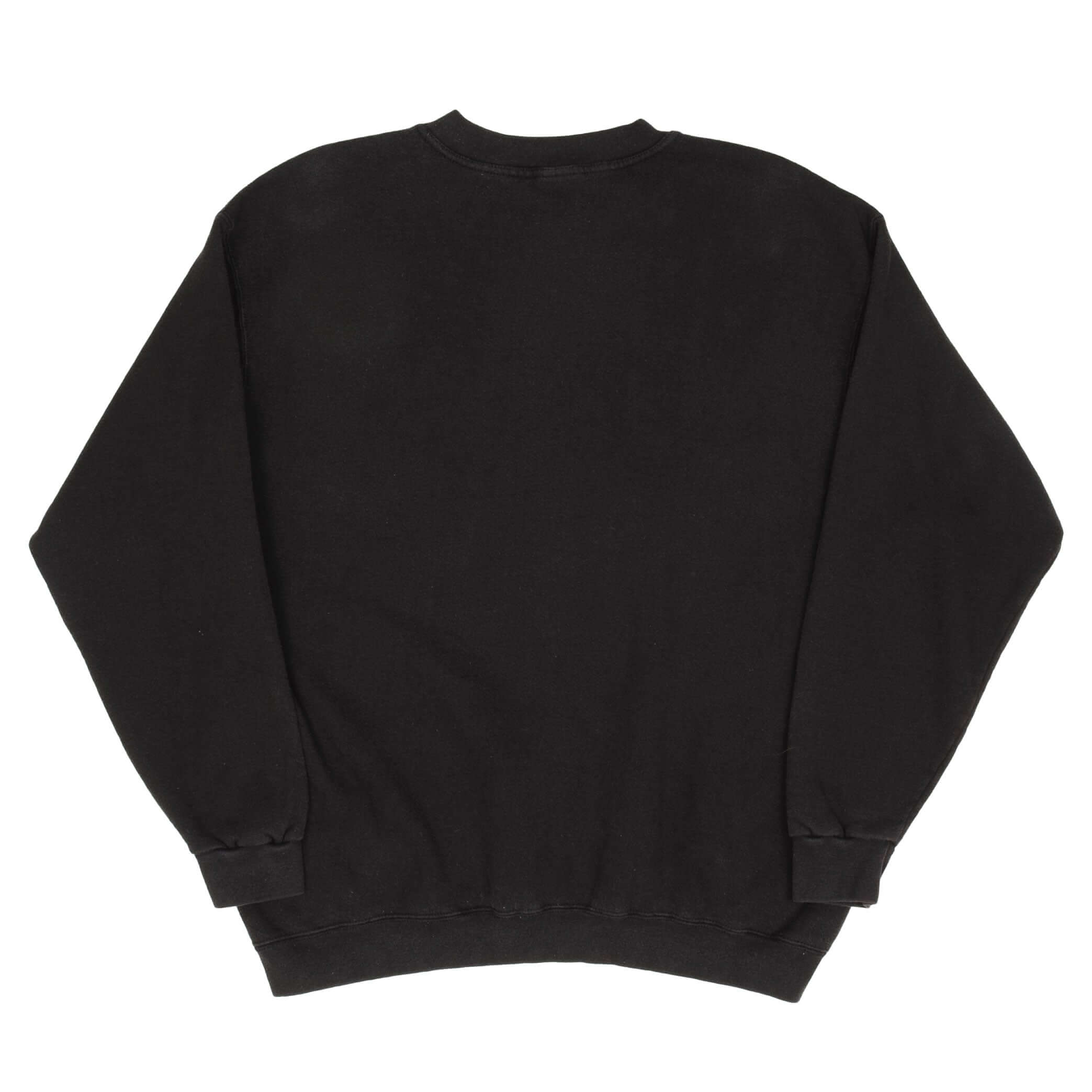 Vintage Nike Classic Swoosh Black Sweatshirt 1990S Size Large Made In USA