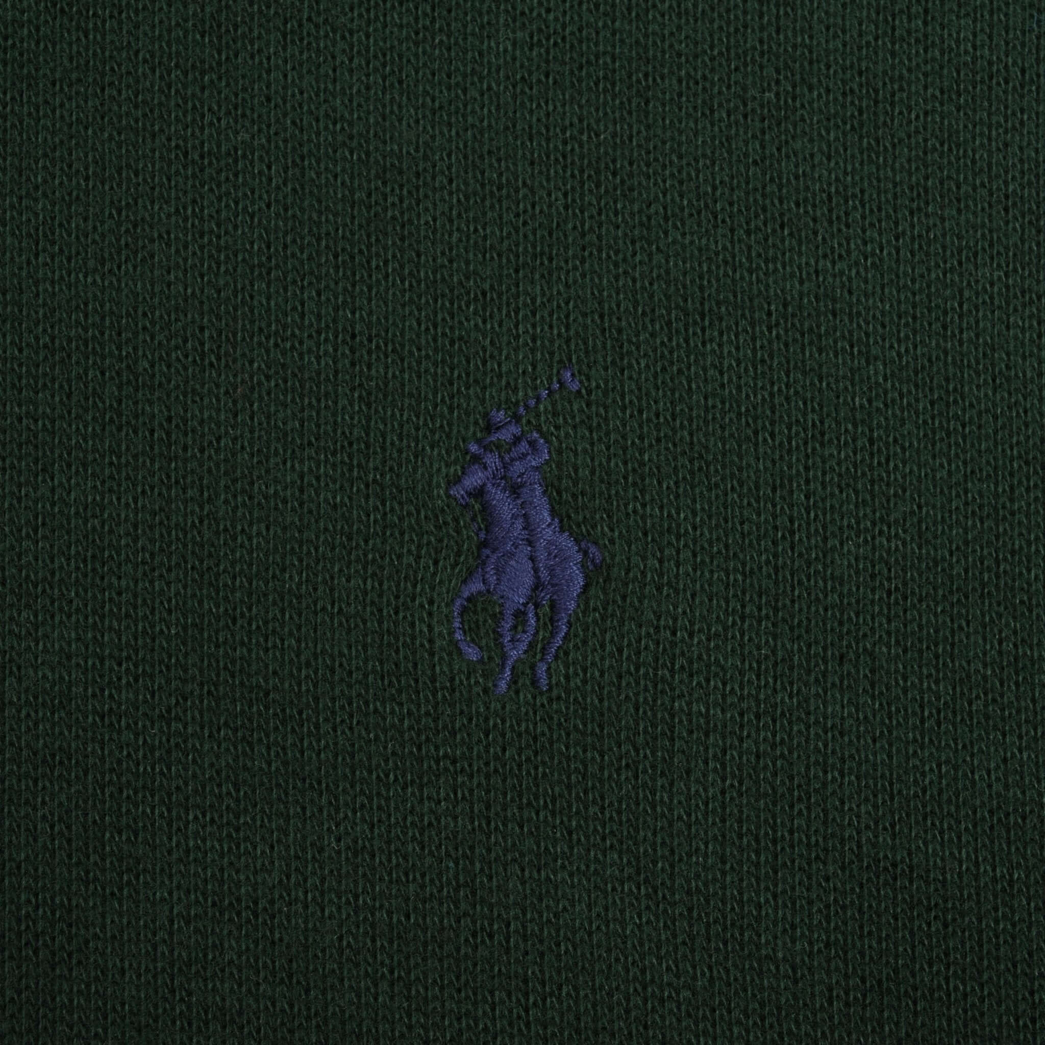 POLO RALPH LAUREN PINE GREEN QUARTER 1/4 ZIP SWEATER SIZE LARGE TALL