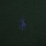 POLO RALPH LAUREN SUÉTER VERDE PINO CON CREMALLERA DE 1/4, TALLA GRANDE, ALTA
