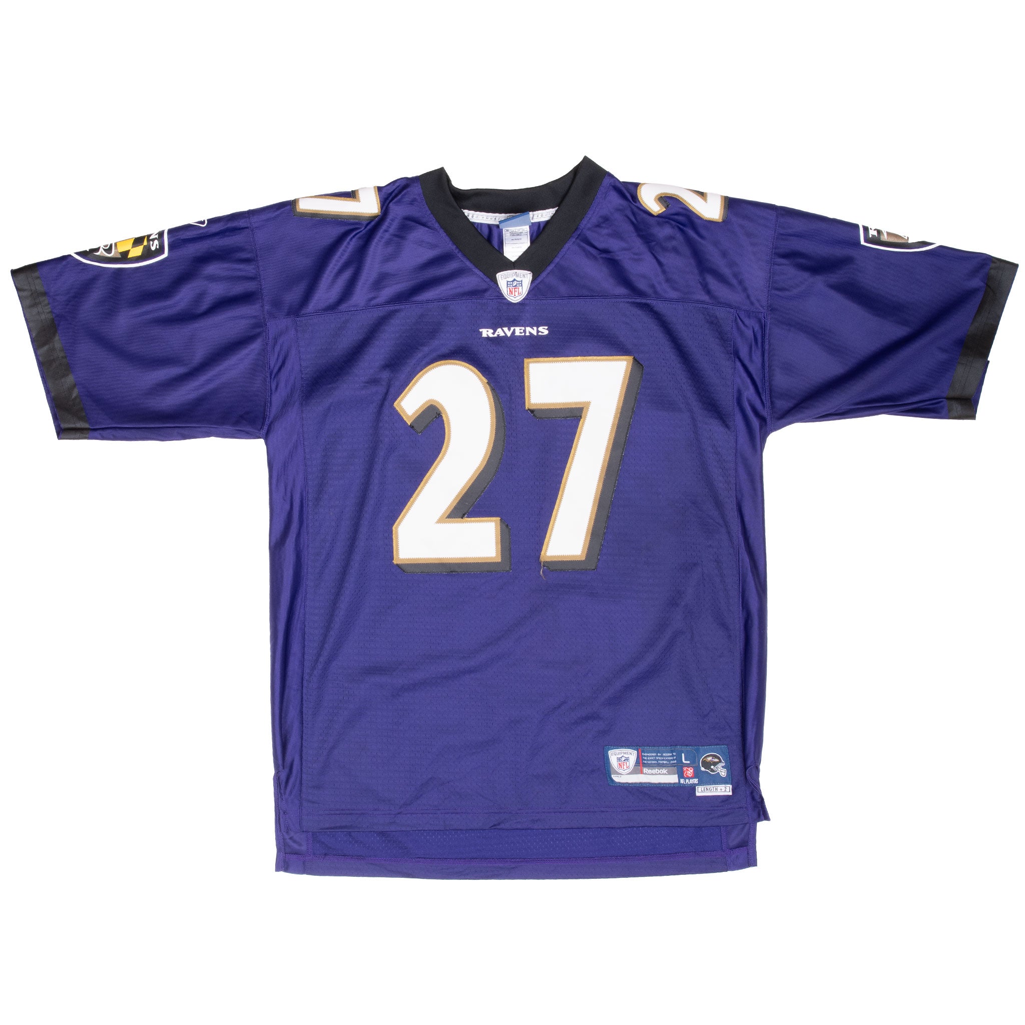 Vintage Nfl Baltimore Ravens Ray Rice #27 Reebok Jersey 2000S Large