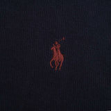 Vintage Polo Ralph Lauren Navy Blue Quarter 1/4 Zip Sweater 1990s Size Small