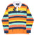 THE HUNDREDS STRIPES LONG SLEEVE POLO SHIRT SIZE MEDIUM DEADSTOCK