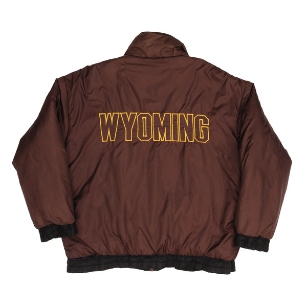 Vintage Ncaa University Of Wyoming 1990S Reversible Heavy Jacket Size Large