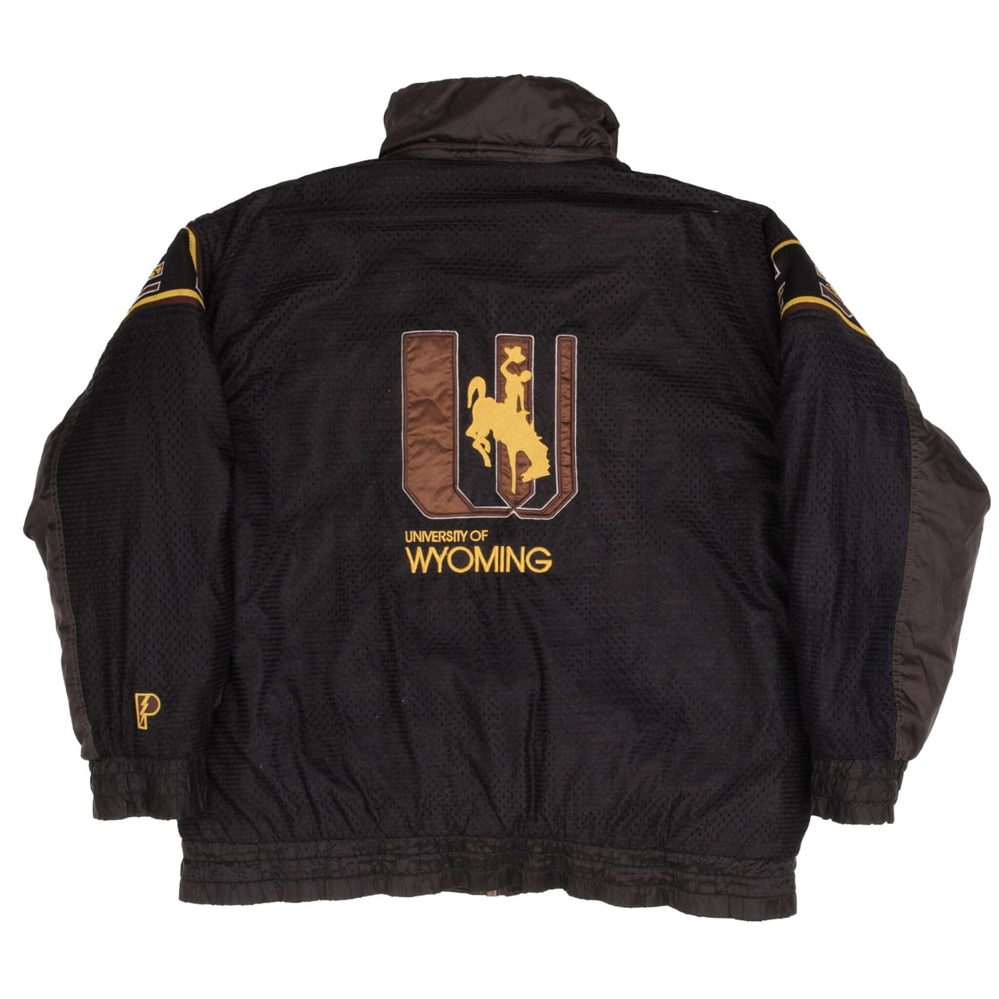 Vintage Ncaa University Of Wyoming 1990S Reversible Heavy Jacket Size Large