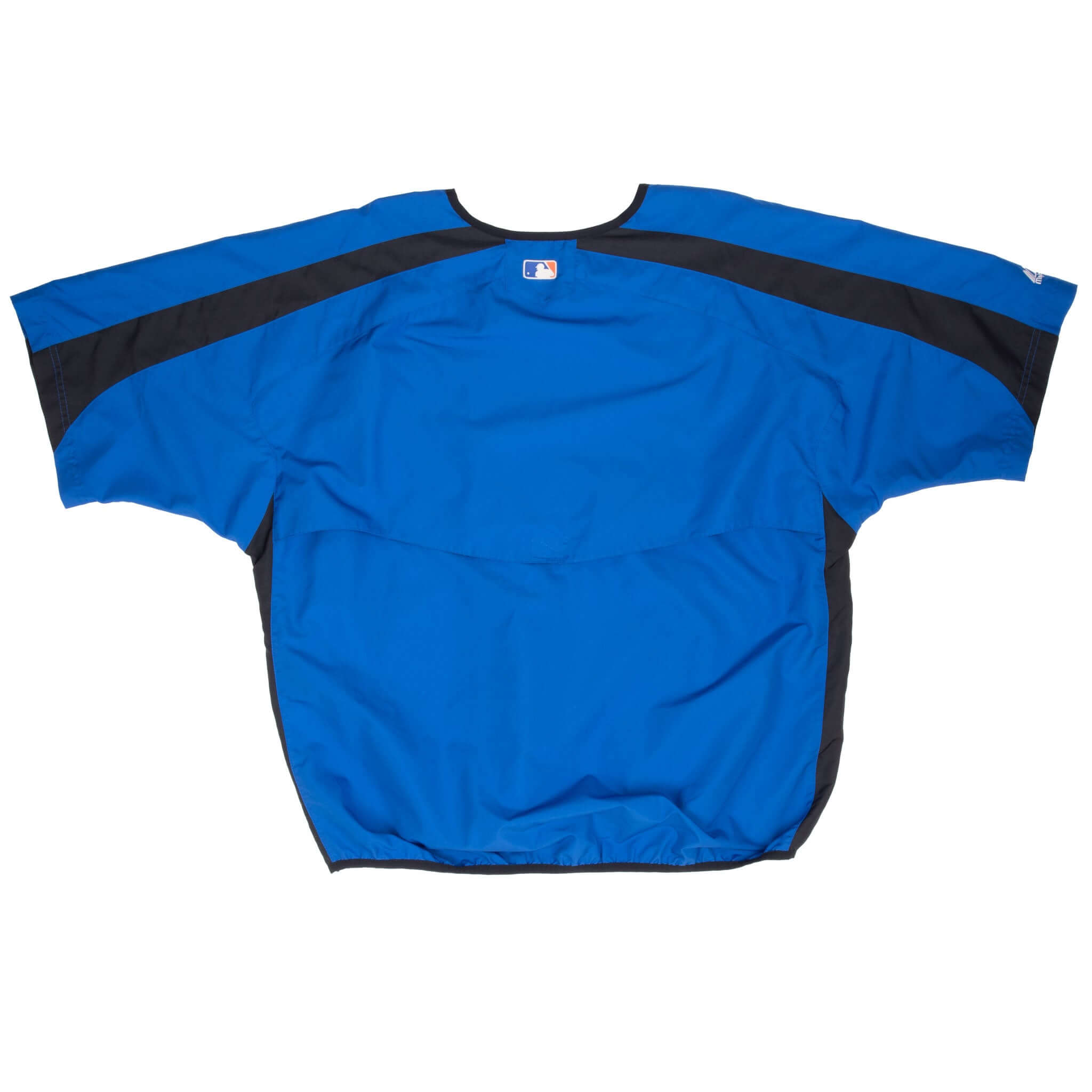 Vintage Mlb New York Mets Short Sleeve Pullover Majestic Windbreaker 2000S Size Large