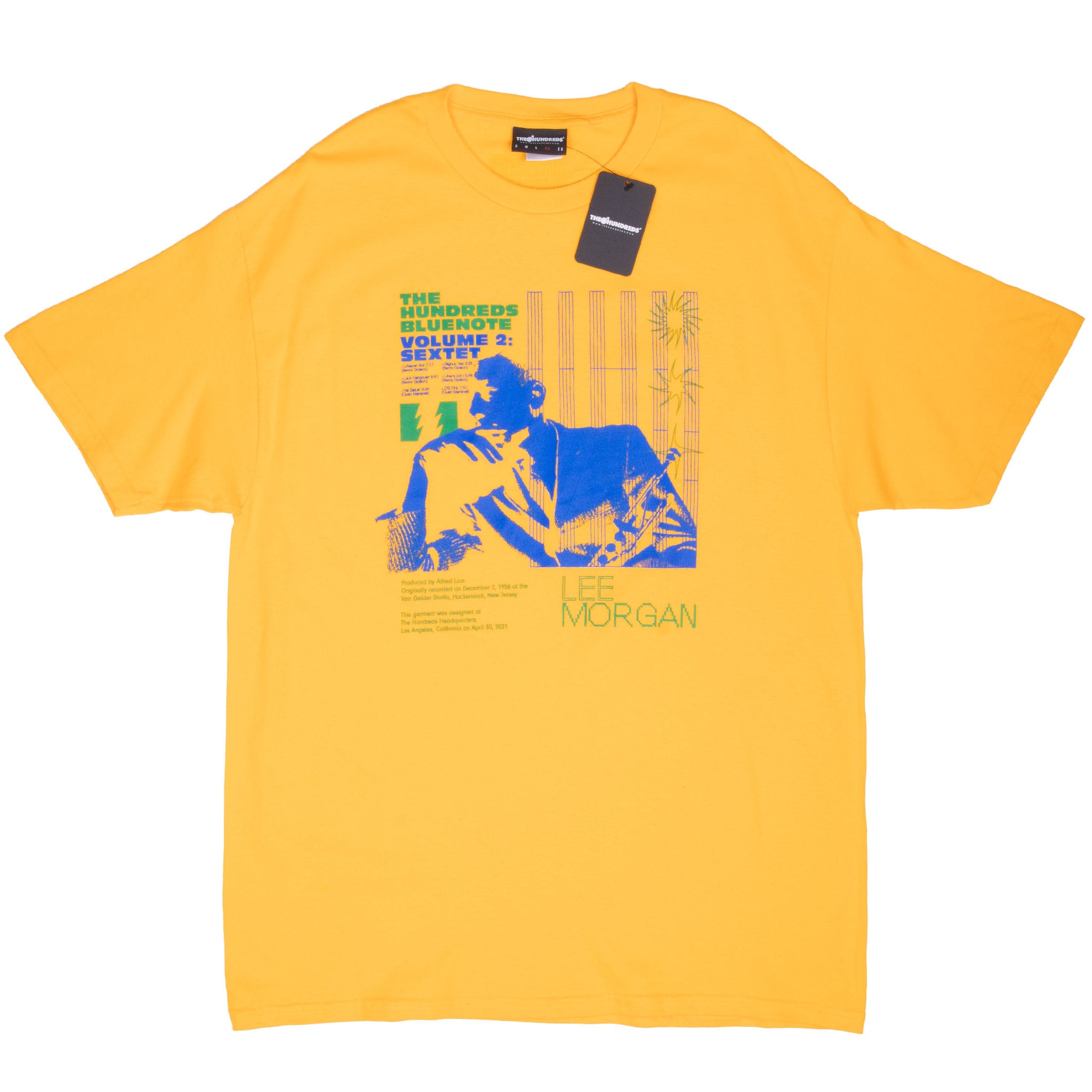 THE HUNDREDS BLUE NOTE LEE MORGAN VOL 2 SEXTET TEE SHIRT SIZE XL DEADSTOCK