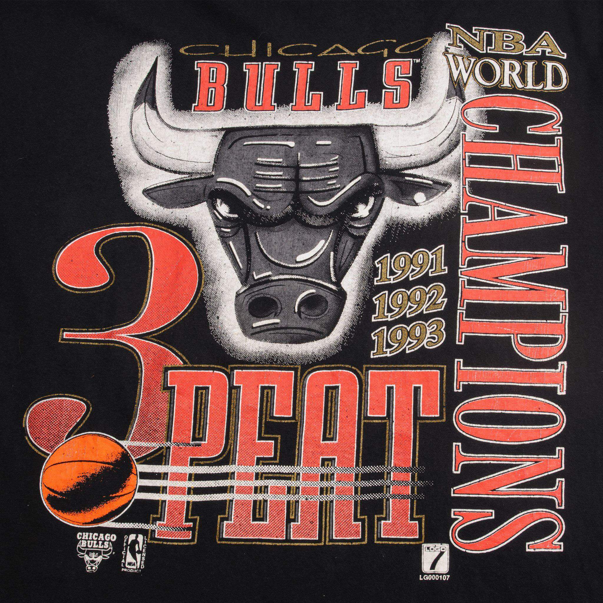 CAMISETA VINTAGE DE LA NBA CHICAGO BULLS CAMPEONES DEL MUNDO 1993