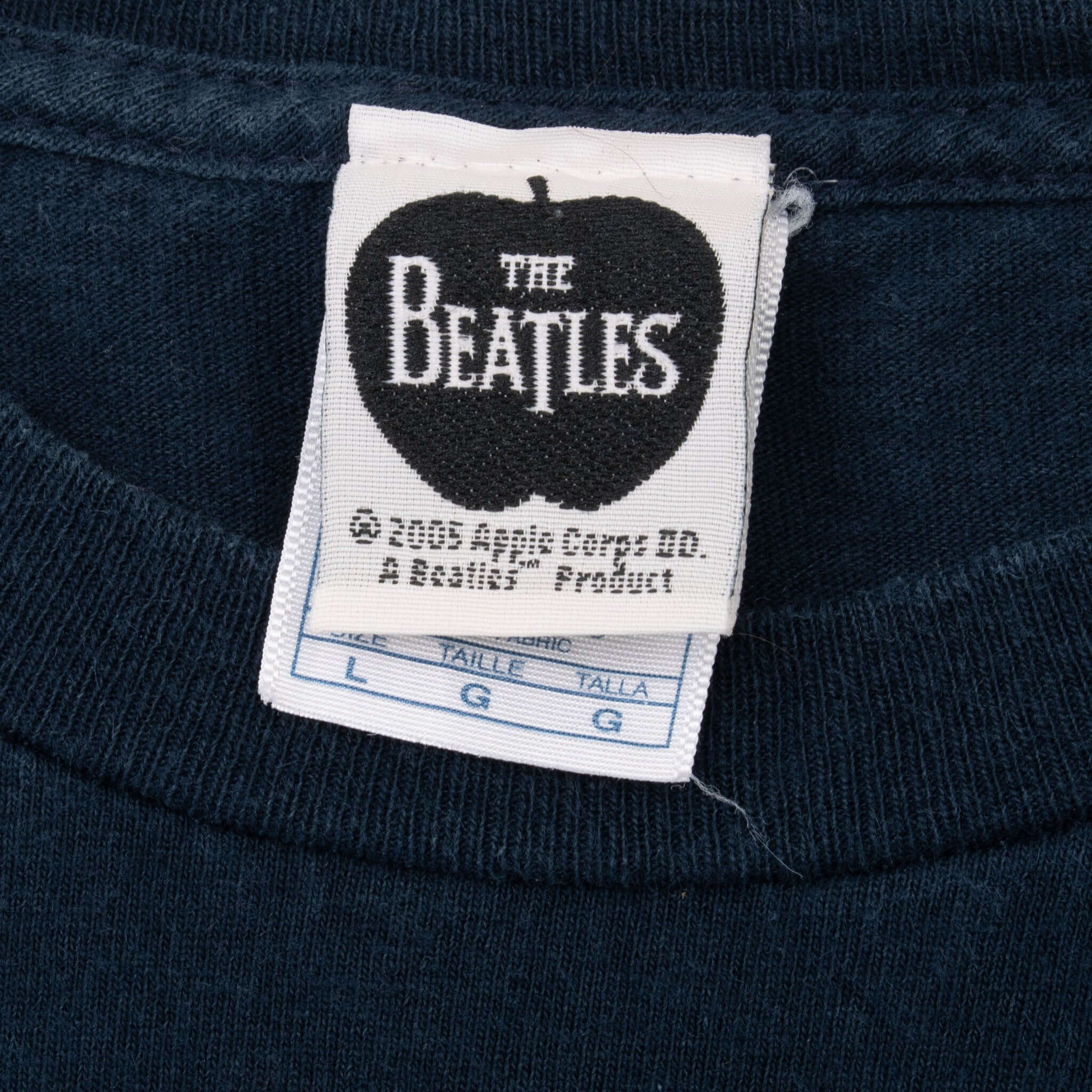 Vintage The Beatles 2005 Blue Tee Shirt Size Large