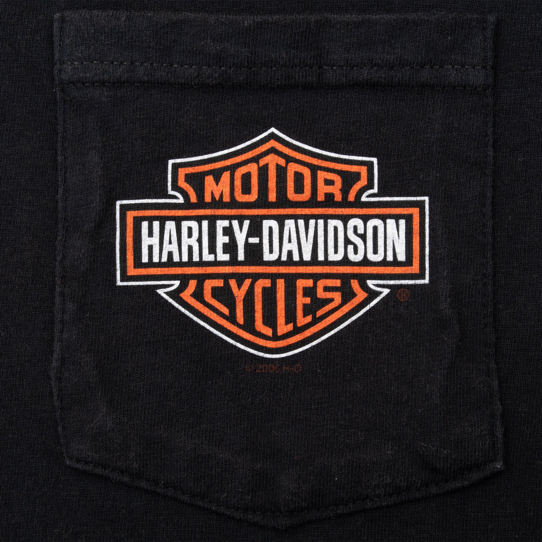 VINTAGE HARLEY DAVIDSON CHICAGO 2006 POCKET TEE SHIRT LARGE MADE IN USA