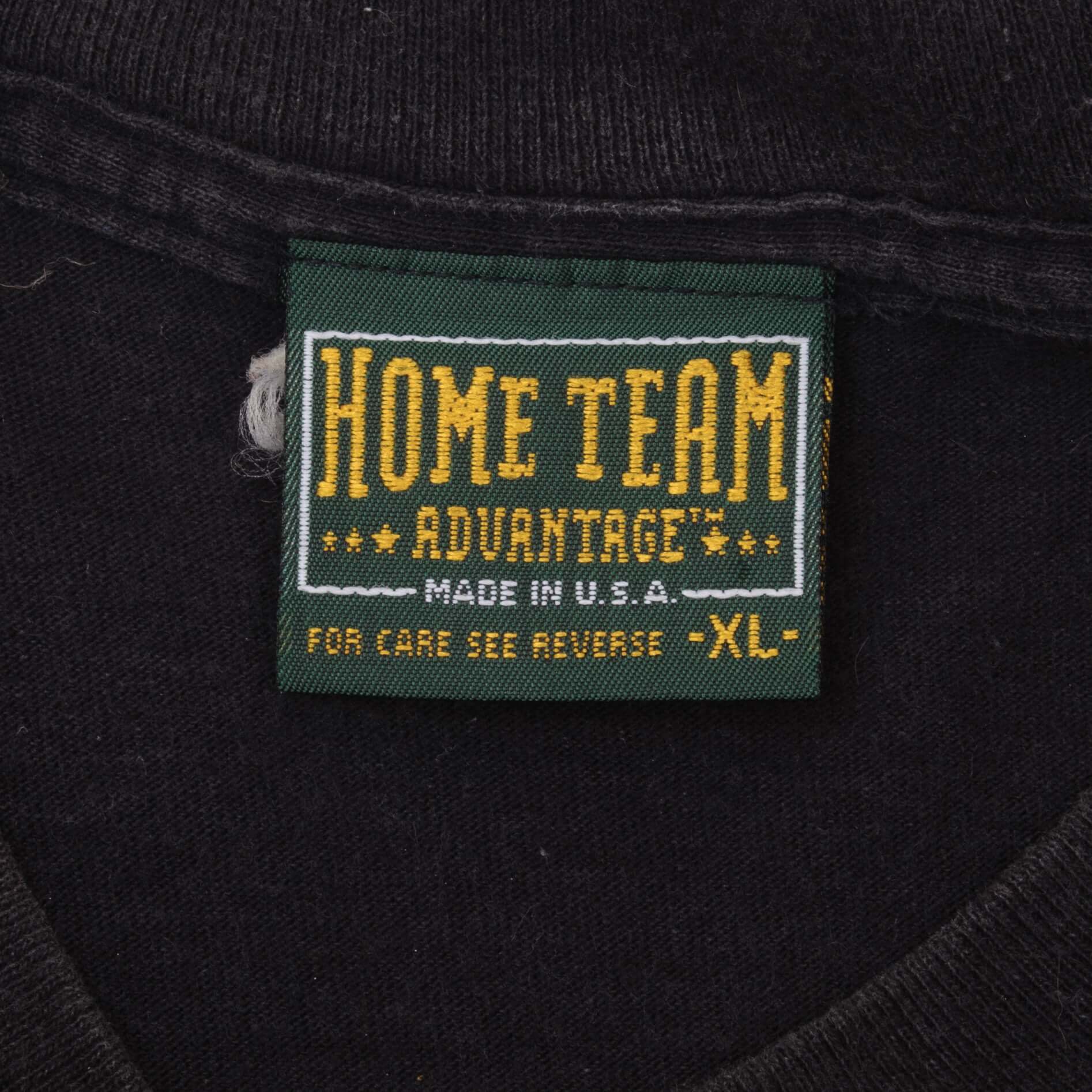 Vintage NFL Los Angeles Raiders Tee Shirt 1990S Size Large Made In USA With Single Stitch Sleeves