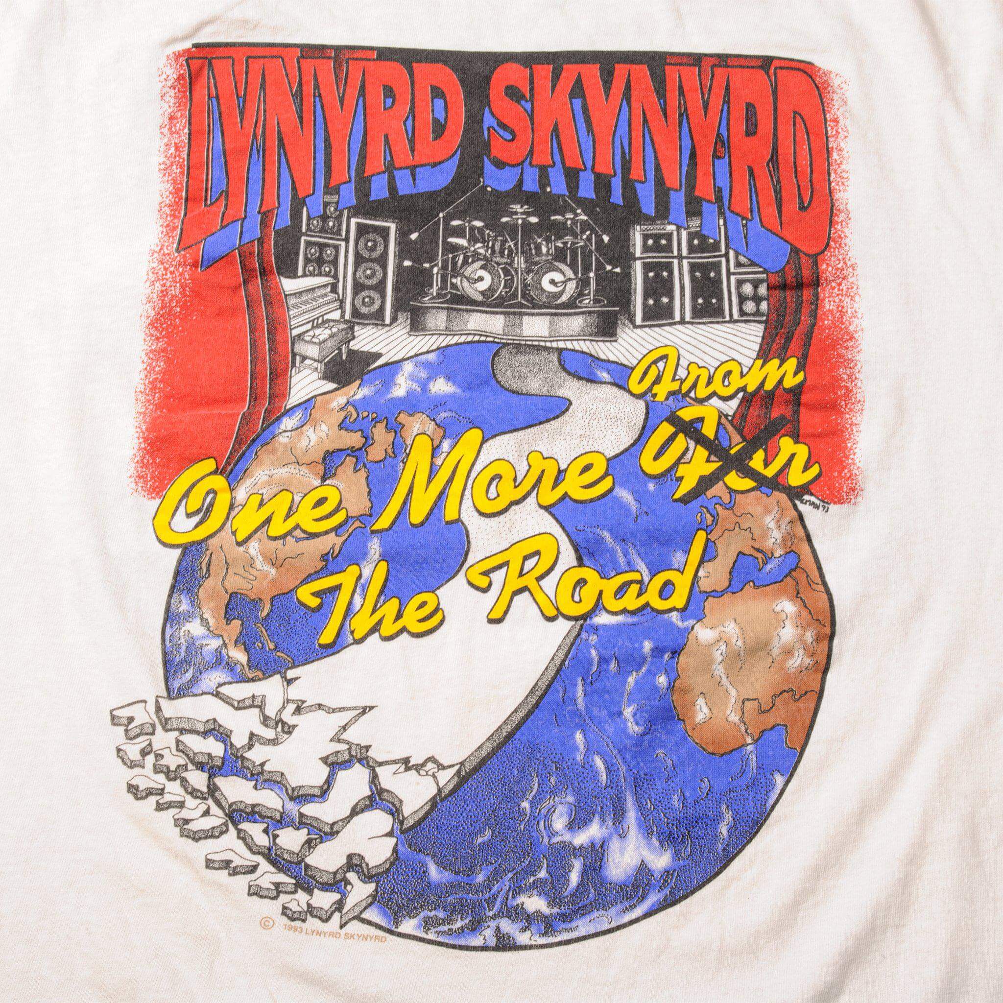 VINTAGE LYNYRD SKYNYRD 20TH ANNIVERSARY TOUR TEE SHIRT 1993 SIZE XL MADE IN USA