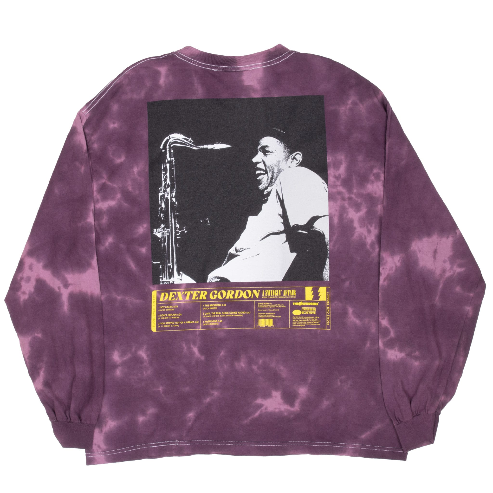 THE HUNDREDS BLUE NOTE DEXTER GORDON LONG SLEEVE TEE SHIRT LARGE DEADSTOCK