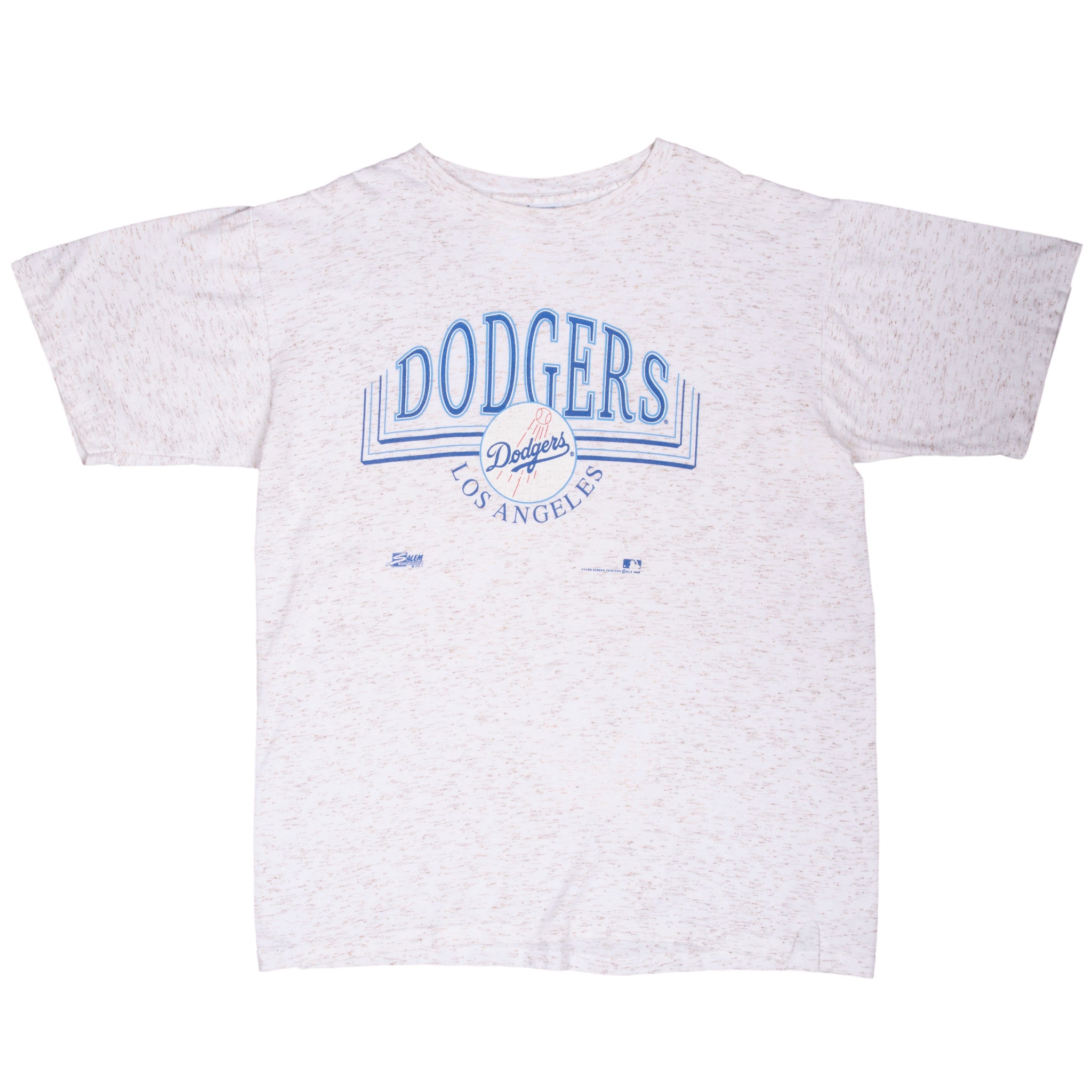 Vintage Mlb Los Angeles Dodgers Tee Shirt 1992 Size XL Made In Usa With Single Stitch Sleeves